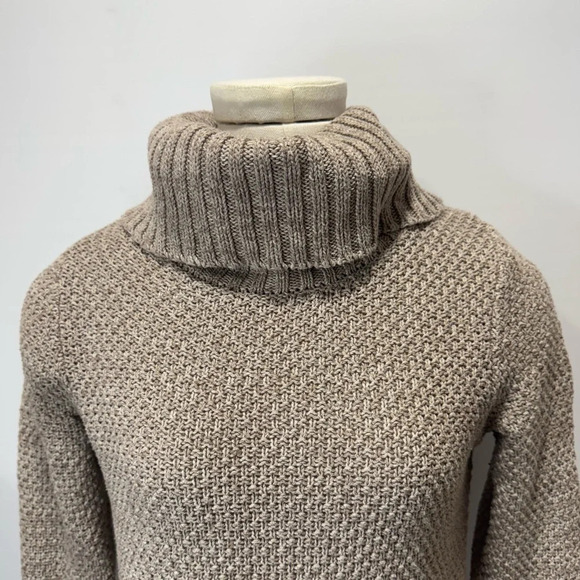 Hilary Radley Womens Brown Sweater Pullover Mock Neck Long Sleeve Size XS - Picture 3 of 12